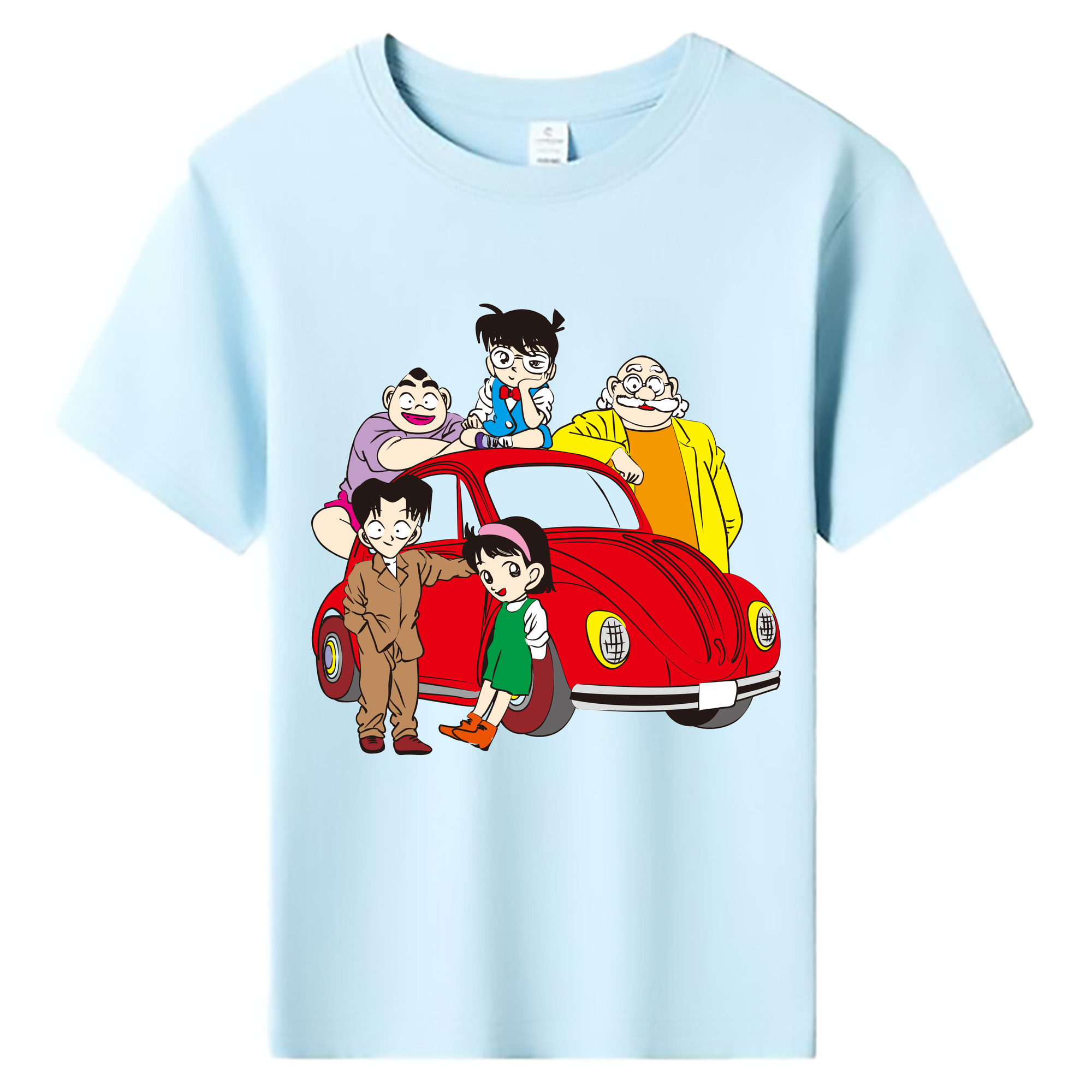 （画像用） 名探偵コナン Detective Conan 綿100％キッズTシャツ（フロントプリント）